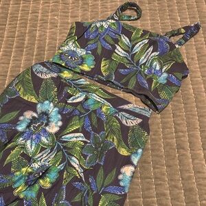 Rachel Zoe Navy Floral Two-Piece Skirt Set